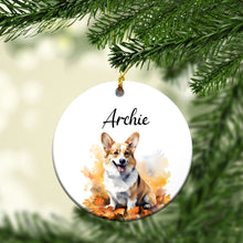 Load image into Gallery viewer, Personalized Pet Autum Custom Ceramic Ornament
