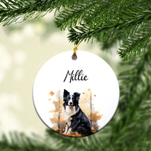 Load image into Gallery viewer, Personalized Pet Autum Custom Ceramic Ornament
