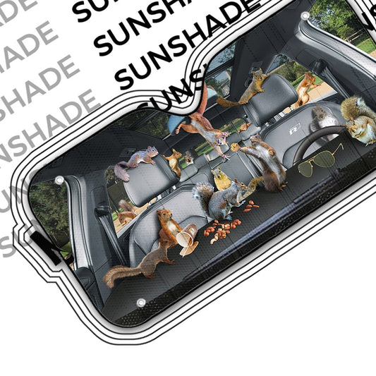 Squirrel Custom Car Auto Sunshade Custom Car Auto Sunshade
