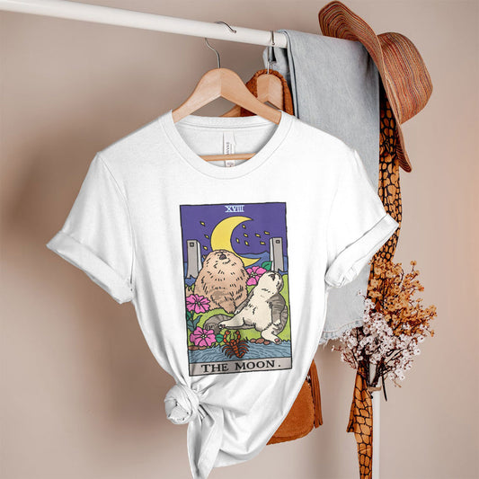 Sad Cat Meme The Moon Tarot Women's Tee & Unisex Tee