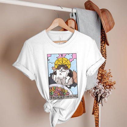 Wheel of Fortune Tarot Cat Women's Tee & Unisex Tee