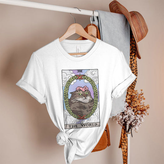The World Tarot Flower Cat Women's Tee & Unisex Tee