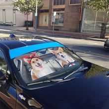 Load image into Gallery viewer, Adorable Couple Corgi Dogs Car Auto Sunshade
