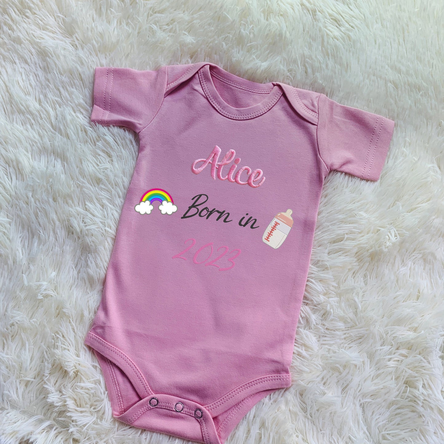 Personalized Embroidered Baby Onesie