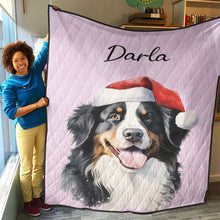 Load image into Gallery viewer, Personalized Pet Christmas Quilt
