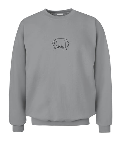 Custom Dog Ear Sweatshirt Dog Mom Sweatshirt