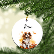 Load image into Gallery viewer, Personalized Pet Autum Custom Ceramic Ornament
