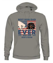 Load image into Gallery viewer, Best Dog Dad Independence Day Personalized Shirt - Name, Skin, Dog can be customized
