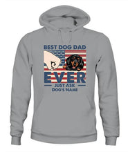 Load image into Gallery viewer, Best Dog Dad Independence Day Personalized Shirt - Name, Skin, Dog can be customized
