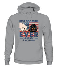 Load image into Gallery viewer, Best Dog Mom Fourth Of July Personalized Shirt - Name, Skin, Dog can be customized
