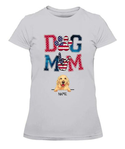 Dog Parents Personalized Graphic Apparel - Dog, Name and Background can be customized