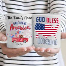 Load image into Gallery viewer, God Bless America Dog Personalize Mug - Dog, Name and Quote can be customized
