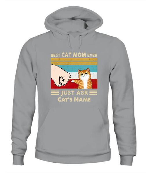 Best Cat Parents Personalized Graphic Apparel - Cat, Name and Background can be customized