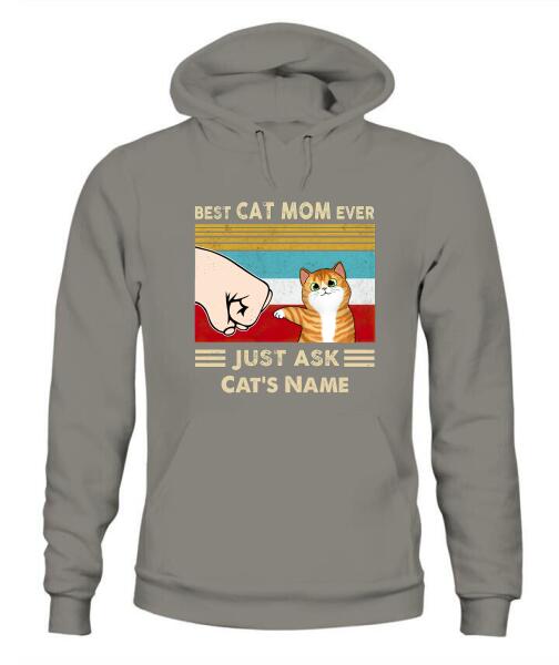Best Cat Parents Personalized Graphic Apparel - Cat, Name and Background can be customized