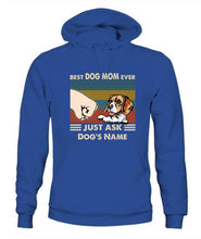 Load image into Gallery viewer, Best Dog Parents Personalized Graphic Apparel (up to 6 dogs) - Name, Dog and Title can be customized
