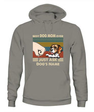 Load image into Gallery viewer, Best Dog Parents Personalized Graphic Apparel (up to 6 dogs) - Name, Dog and Title can be customized
