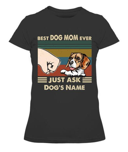 Best Dog Parents Personalized Graphic Apparel (up to 6 dogs) - Name, Dog and Title can be customized