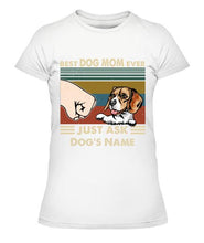 Load image into Gallery viewer, Best Dog Parents Personalized Graphic Apparel (up to 6 dogs) - Name, Dog and Title can be customized
