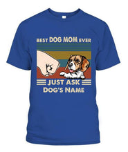 Load image into Gallery viewer, Best Dog Parents Personalized Graphic Apparel (up to 6 dogs) - Name, Dog and Title can be customized
