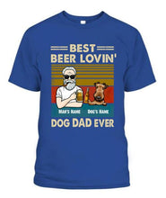 Load image into Gallery viewer, The Old Man And Dog Drinking Beer Personalized Graphic Apparel - Hair, Skin, Beard, Name, Dog can be customized
