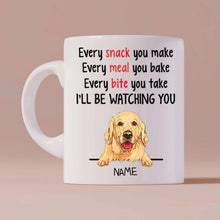 Load image into Gallery viewer, Dog I&#39;ll Be Watching You Personalized Coffee Mug - Dog, Name and Quote can be customized
