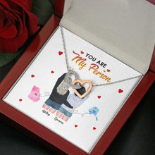 Load image into Gallery viewer, You Are My Person Necklace With Personalized Message Card (9 Necklace Designs) - Name, Skin, Hair, State, Quote can be customized
