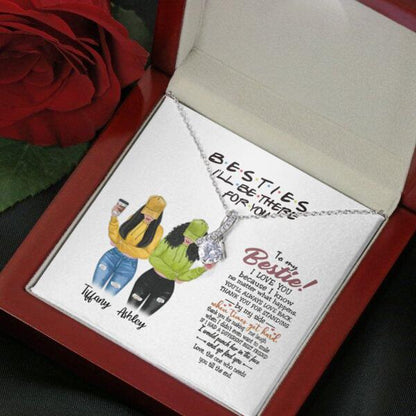 You Are Always Be My Person Necklace With Personalized Message Card (9 Necklace Designs) - Name, Skin, Hair, Clothes, Drink, Quote can be customized