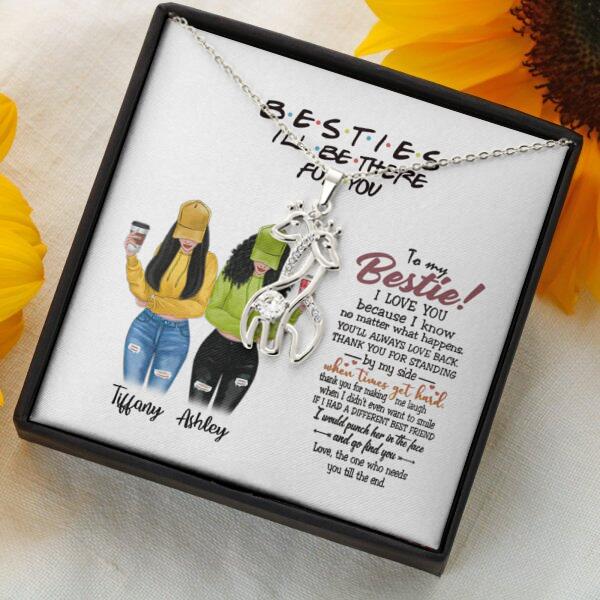 You Are Always Be My Person Necklace With Personalized Message Card (9 Necklace Designs) - Name, Skin, Hair, Clothes, Drink, Quote can be customized