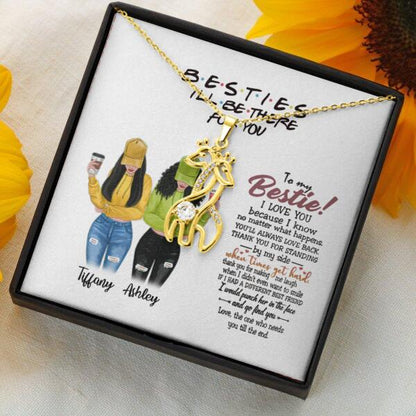 You Are Always Be My Person Necklace With Personalized Message Card (9 Necklace Designs) - Name, Skin, Hair, Clothes, Drink, Quote can be customized