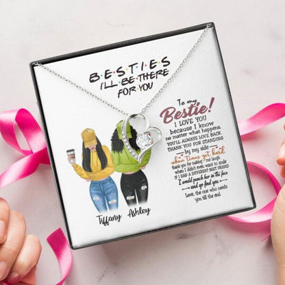 You Are Always Be My Person Necklace With Personalized Message Card (9 Necklace Designs) - Name, Skin, Hair, Clothes, Drink, Quote can be customized