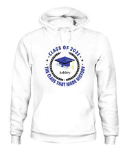 Load image into Gallery viewer, Class Of History Year Personalized Graphic Apparel - Year, Quote Color And Name can be customized
