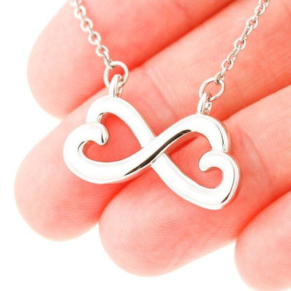 To My Daughter From Mom With Personalized Message Card (9 Necklace Designs) - Name, Skin, Hair, Clothes and Background can be customized