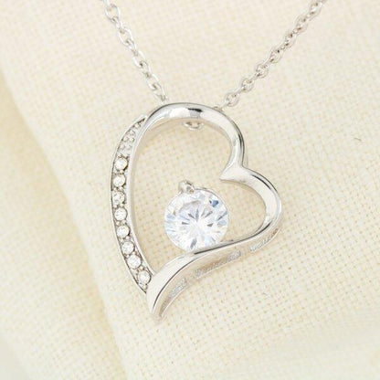 To My Daughter From Mom With Personalized Message Card (9 Necklace Designs) - Name, Skin, Hair, Clothes and Background can be customized