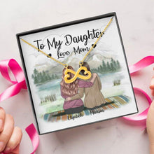 Load image into Gallery viewer, To My Daughter From Mom With Personalized Message Card (9 Necklace Designs) - Name, Skin, Hair, Clothes and Background can be customized
