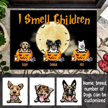 Load image into Gallery viewer, Halloween Dog I Smell Children Personalized Doormat - Dogs and Name can be customized
