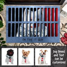 Load image into Gallery viewer, Halloween Dog Pennywise Personalized Doormat - Dog and Text can be customized
