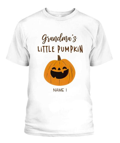 Halloween Little Pumpkins Personalized Graphic Apparel - Title, Number of Kids, Names can be customized