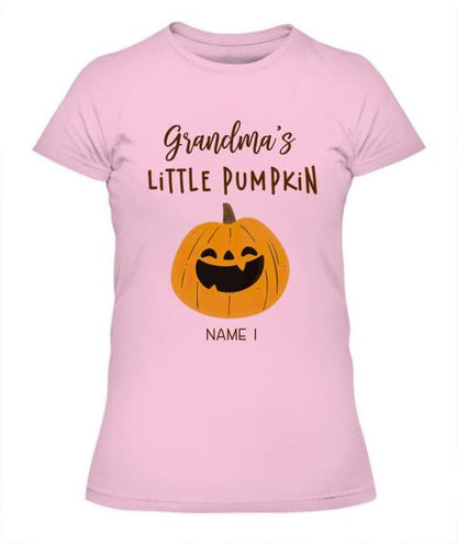 Halloween Little Pumpkins Personalized Graphic Apparel - Title, Number of Kids, Names can be customized
