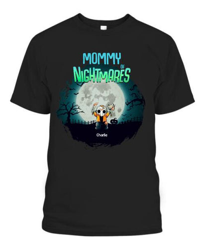 Halloween Nightmare Kids Horror Character Personalized Graphic Apparel - Title, Character, Name and Design can be customized