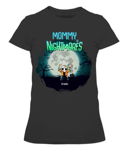 Halloween Nightmare Kids Horror Character Personalized Graphic Apparel - Title, Character, Name and Design can be customized
