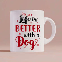 Load image into Gallery viewer, Christmas Man and Dog Personalized Mug - Man, Dogs and Names can be customized
