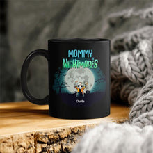 Load image into Gallery viewer, Halloween Nightmare Kids Horror Character Personalized Coffee Mug - Title, Characters, Names and Background can be customized
