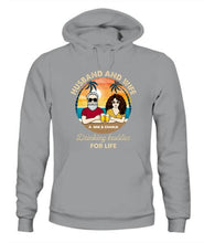 Load image into Gallery viewer, Husband Wife Drinking Buddies Personalized Graphic Apparel - Design and Name can be customized
