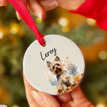 Load image into Gallery viewer, Personalized Pet Autum Custom Ceramic Ornament
