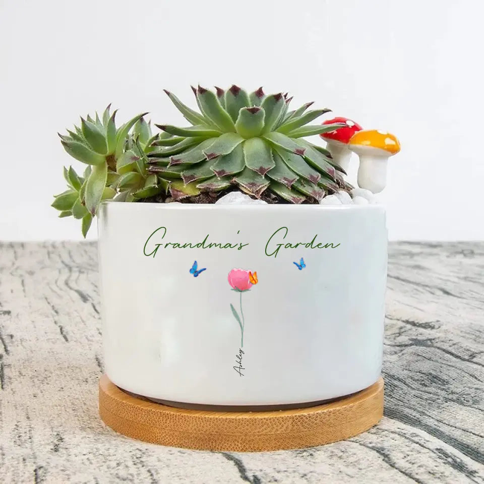 Flowers Ceramic Plant Pot