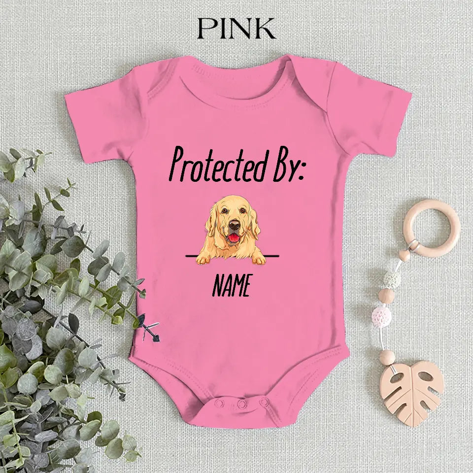 Personalized Dog and Cat Breeds Baby Onesie