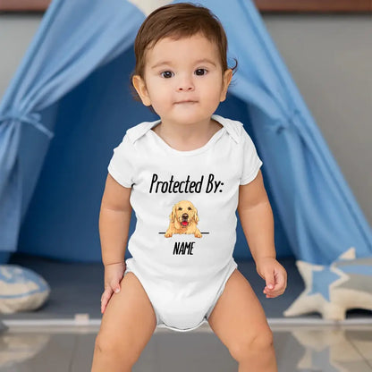 Personalized Dog and Cat Breeds Baby Onesie
