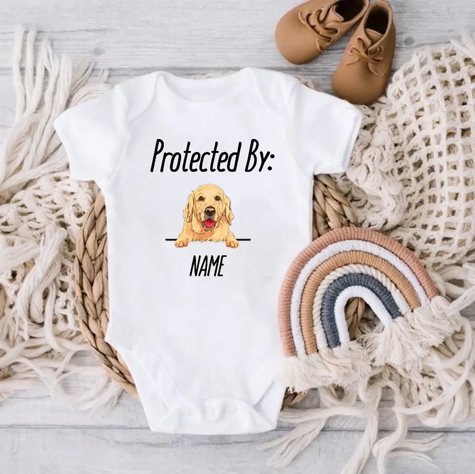 Personalized Dog and Cat Breeds Baby Onesie