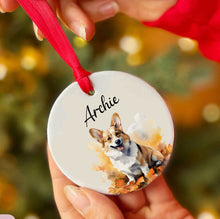 Load image into Gallery viewer, Personalized Pet Autum Custom Ceramic Ornament
