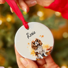 Load image into Gallery viewer, Personalized Pet Autum Custom Ceramic Ornament
